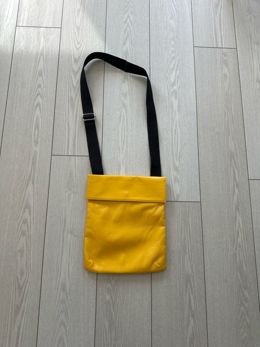 L Credi Yellow Crossbody Shoulder Bag for Men German brand